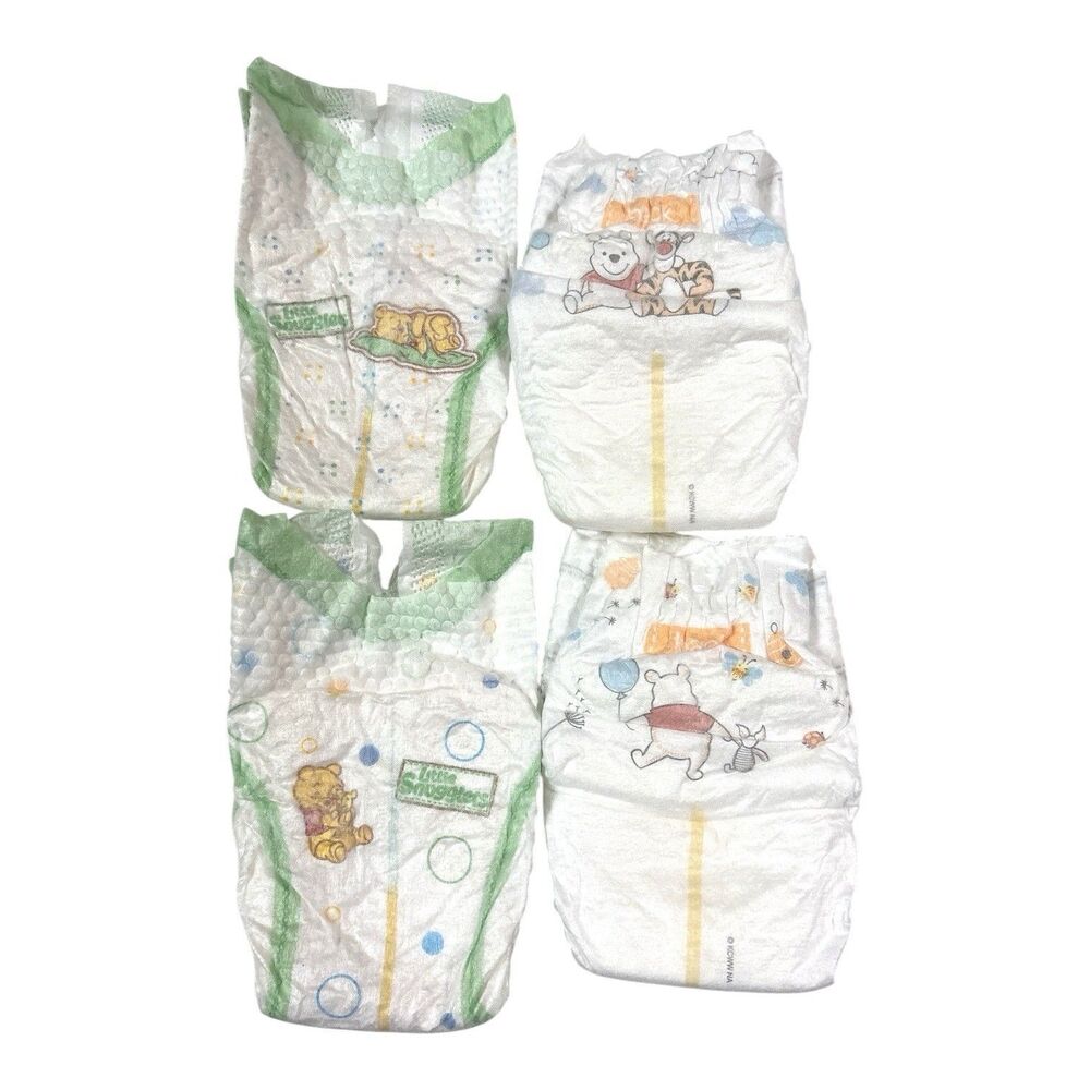 4-Vintage Huggies Little Snugglers Size N 2009 Disney Collectior Reborn Dolls